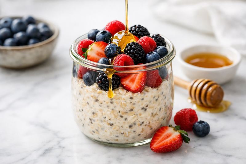 Overnight Oats with Berries