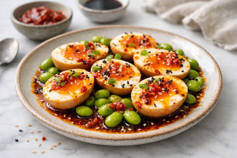 Harissa Soy Eggs