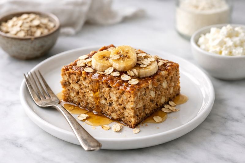 Banana Bread Protein Baked Oats