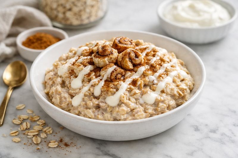 Cinnamon Roll Overnight Oats