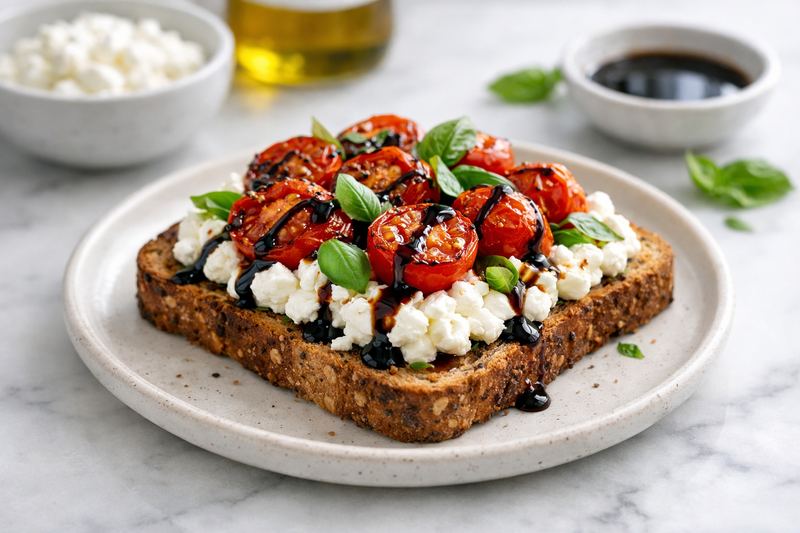 Savory Cottage Cheese Toast