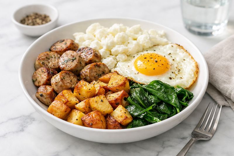 Chicken Sausage Breakfast Bowl