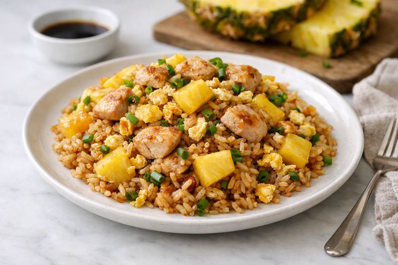 Pineapple Chicken Fried Rice