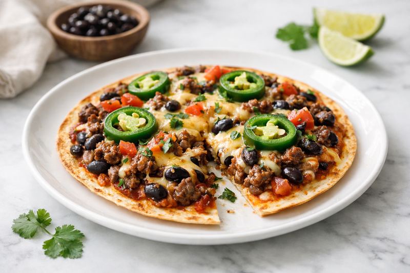 Mexican-Style Tortilla Pizza