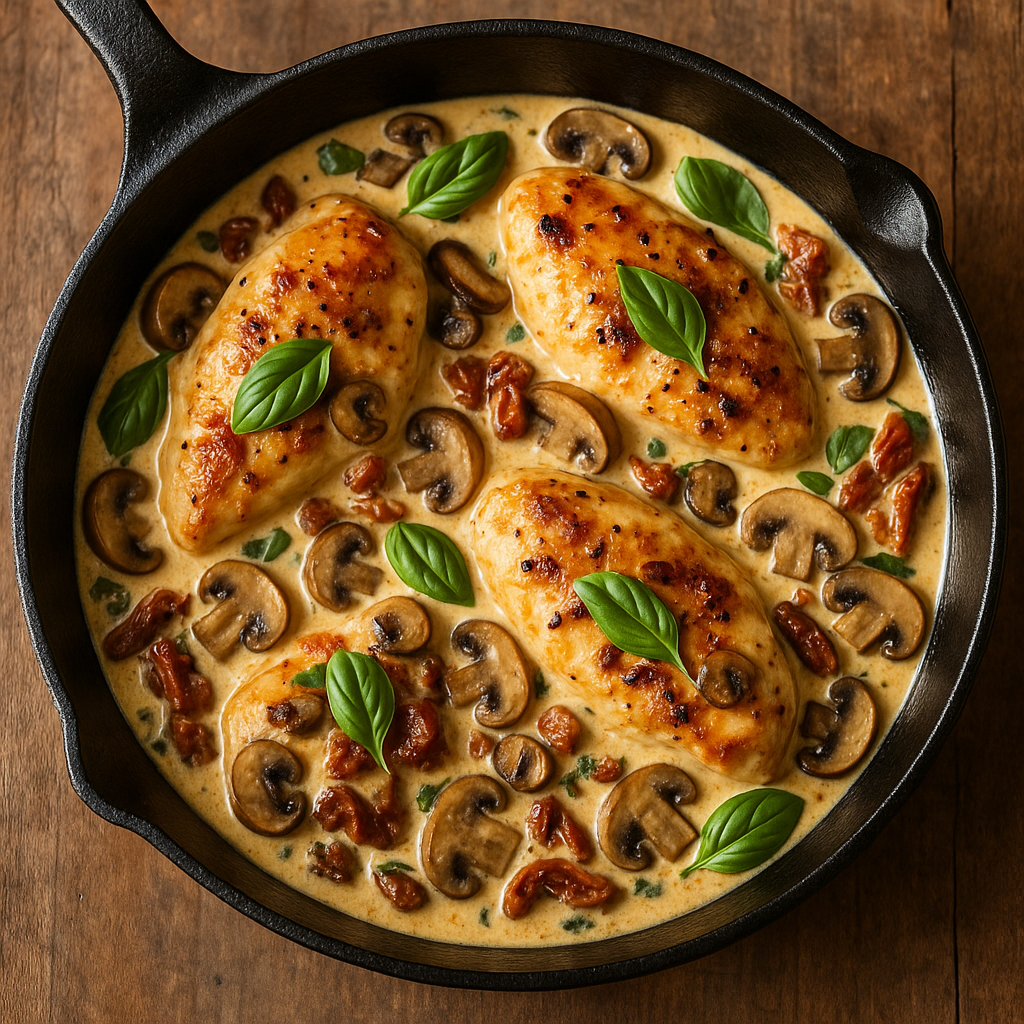 High-Protein Creamy Garlic Chicken