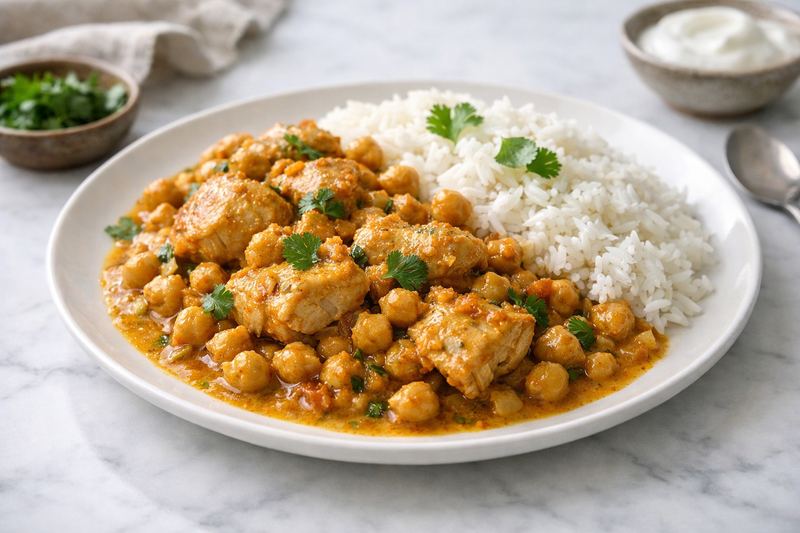 Chickpea & Chicken Korma