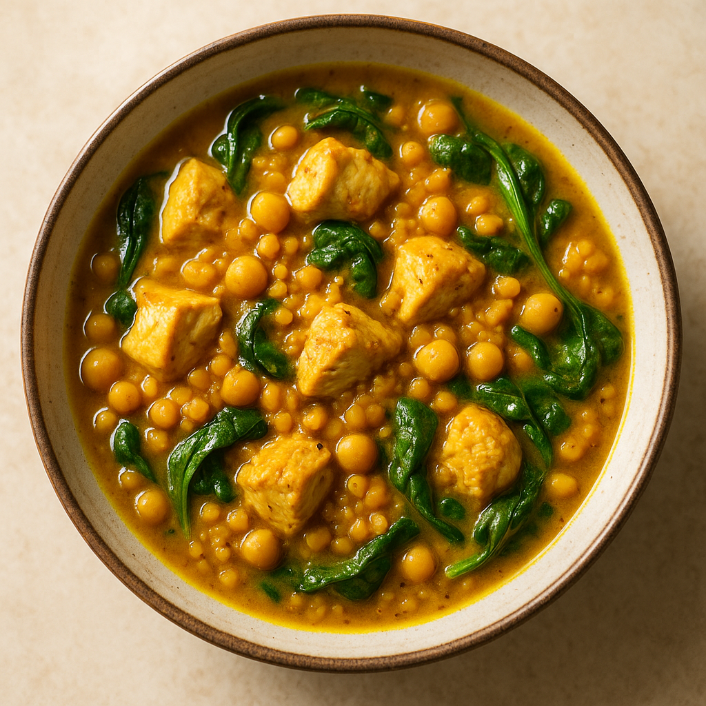 High-Protein Chicken Thigh & Chickpea Curry