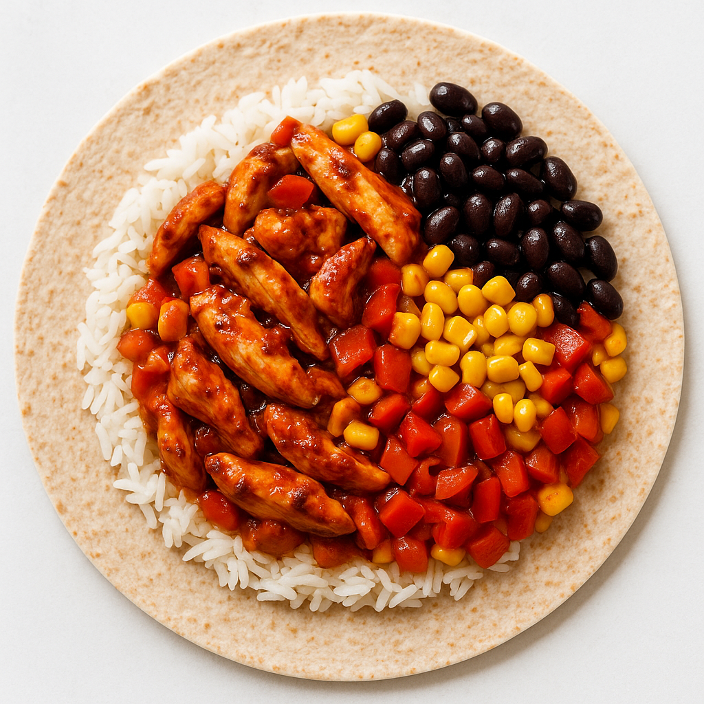 High-Protein Chicken Burrito