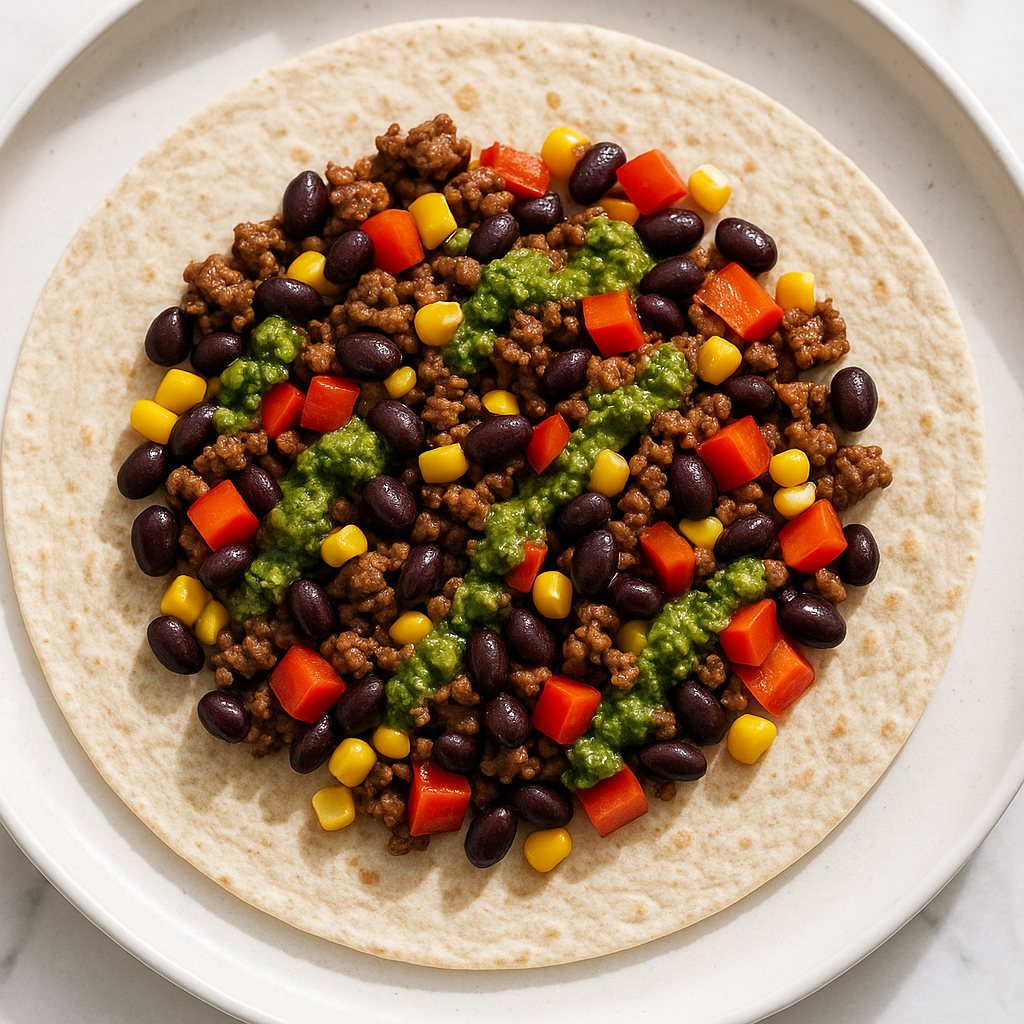 High-Protein Beef Burrito