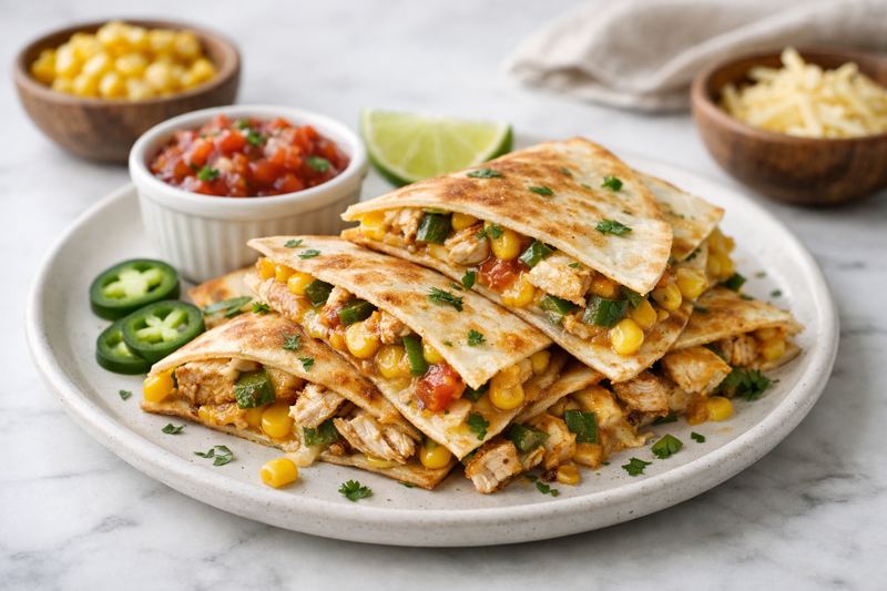 Chicken, Corn & Jalapeño Quesadilla