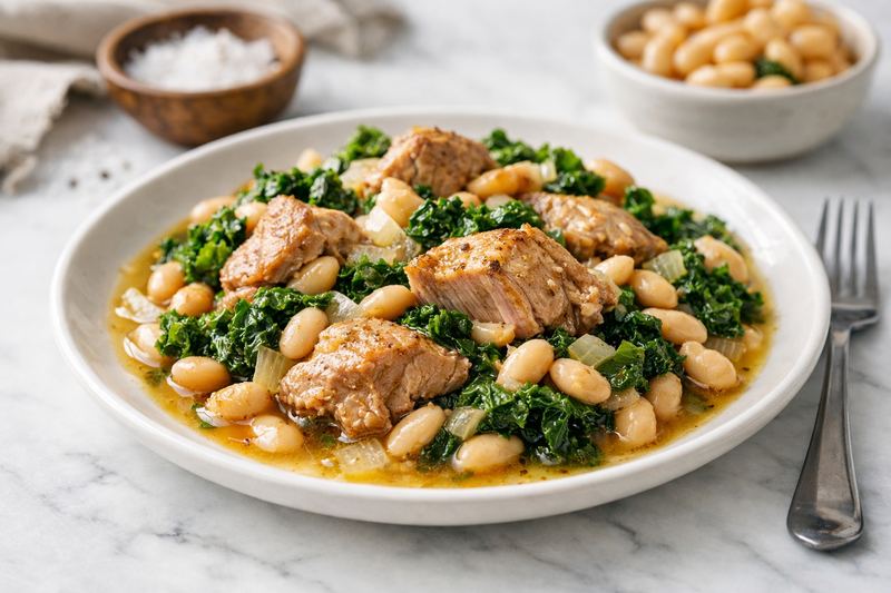 Slow Cooker Turkey & White Bean Casserole