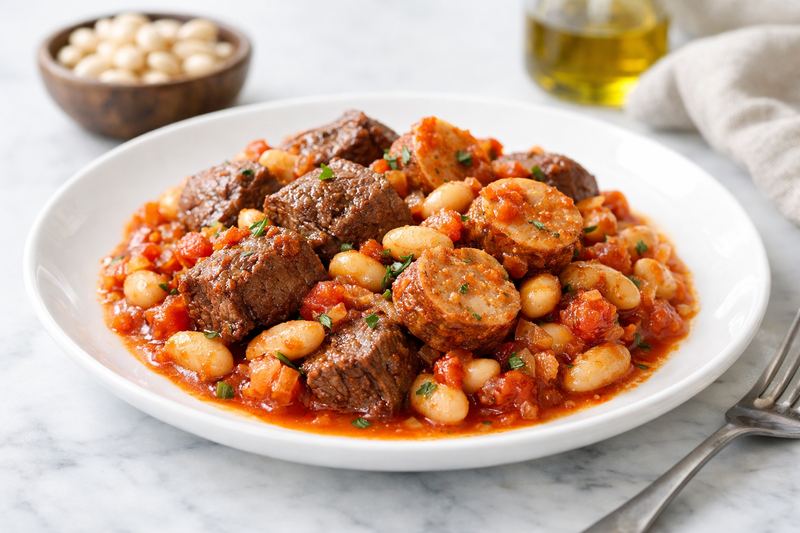 High-Protein Slow Cooker Cassoulet