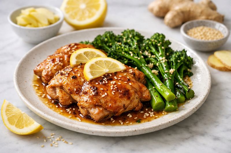 Ginger Lemon Chicken & Broccolini