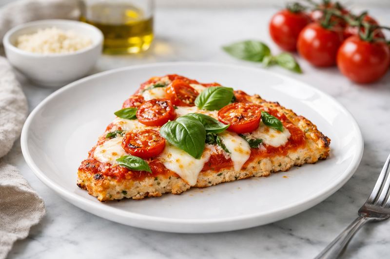 Chicken Crust Margherita Pizza