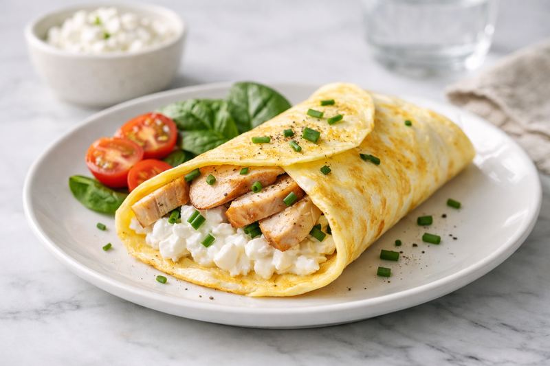 High-Protein Cottage Cheese Egg Wrap