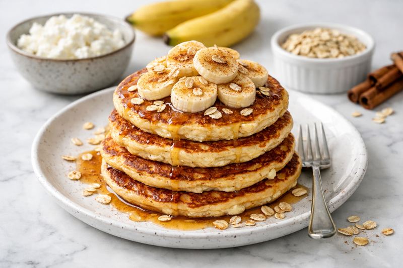 High-Protein Cottage Cheese Pancakes
