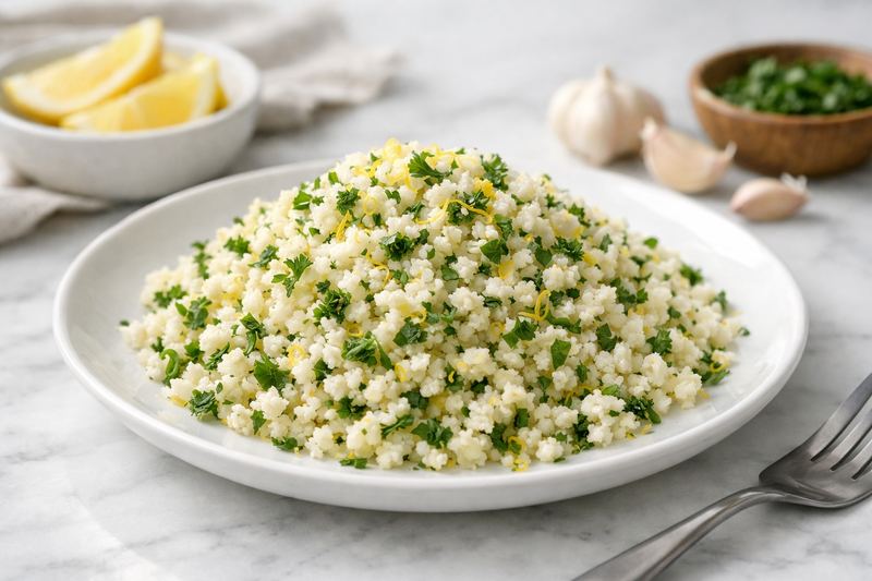 Garlic-Herb Cauliflower Rice